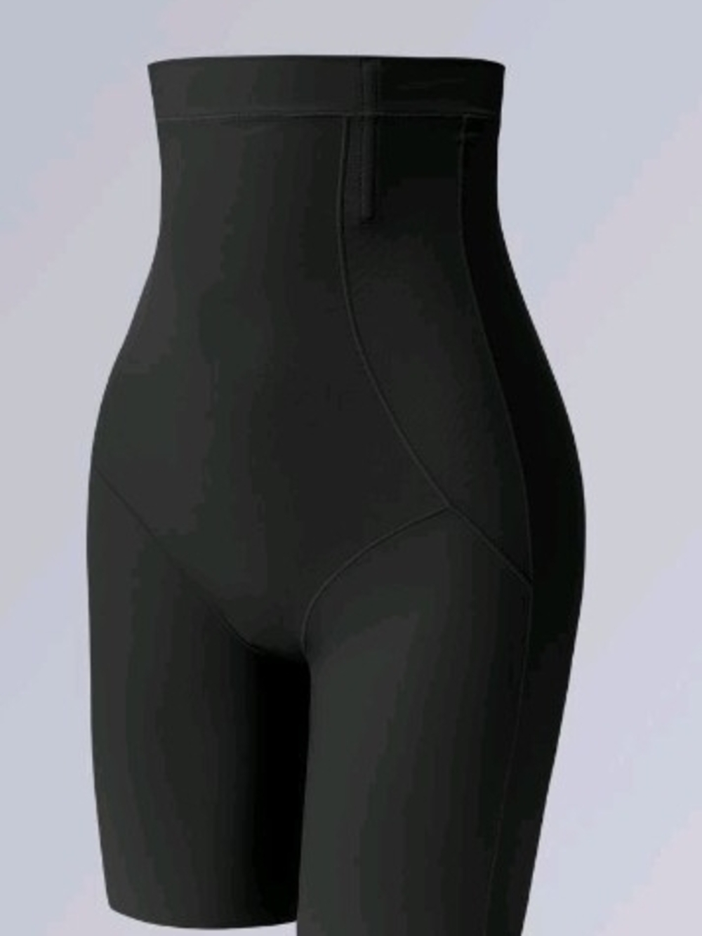 Black High-Waist Smoothing Shaping Shorts